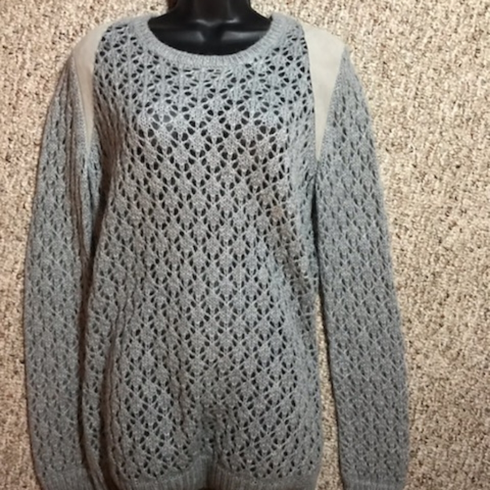 7 For All Mankind crochet sweater